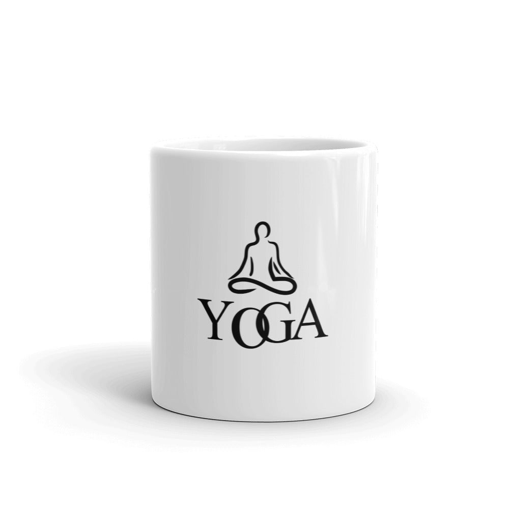 YOGA - White glossy mug