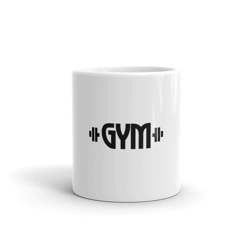 GYM - White glossy mug