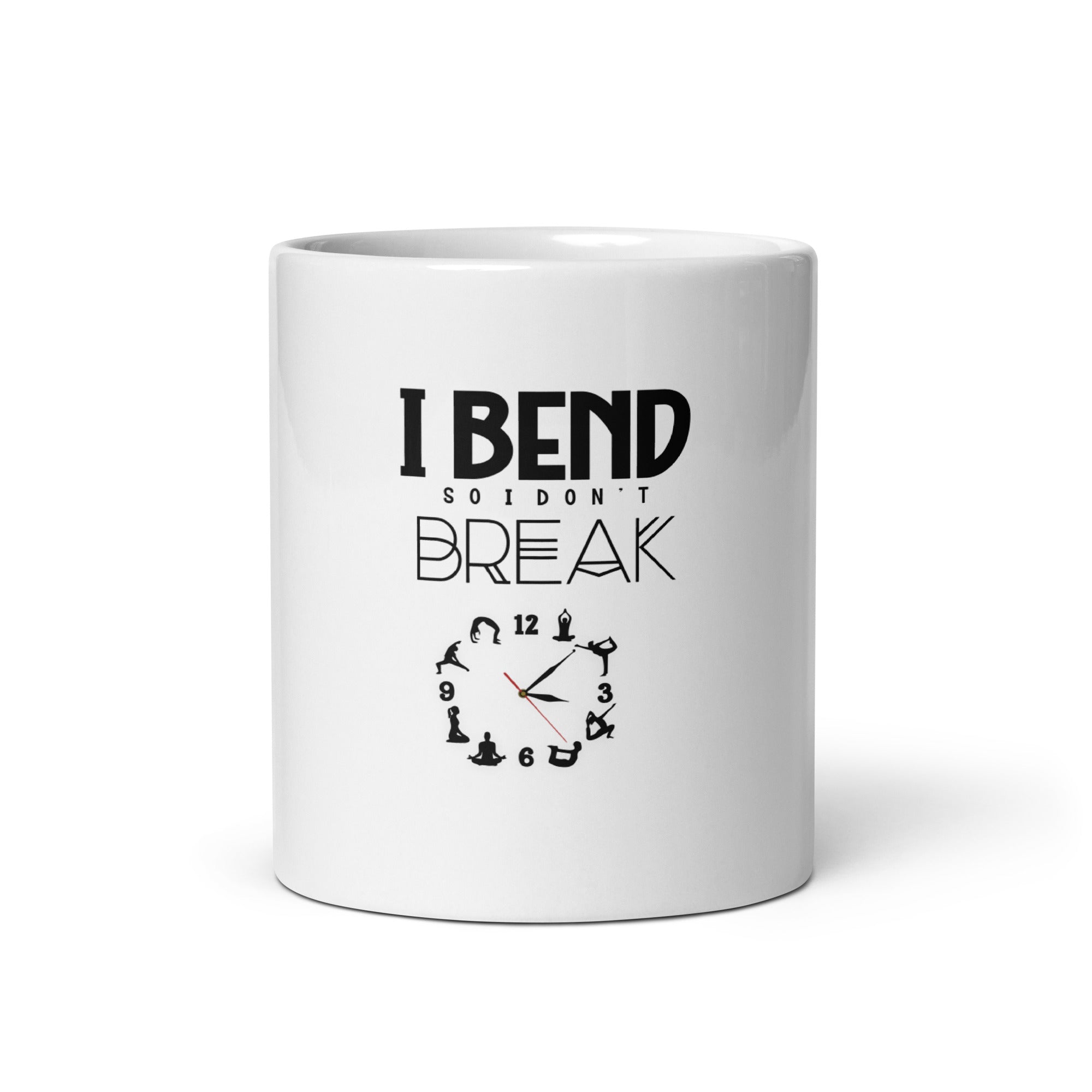 I BEND SO I DON'T BREAK - White glossy mug