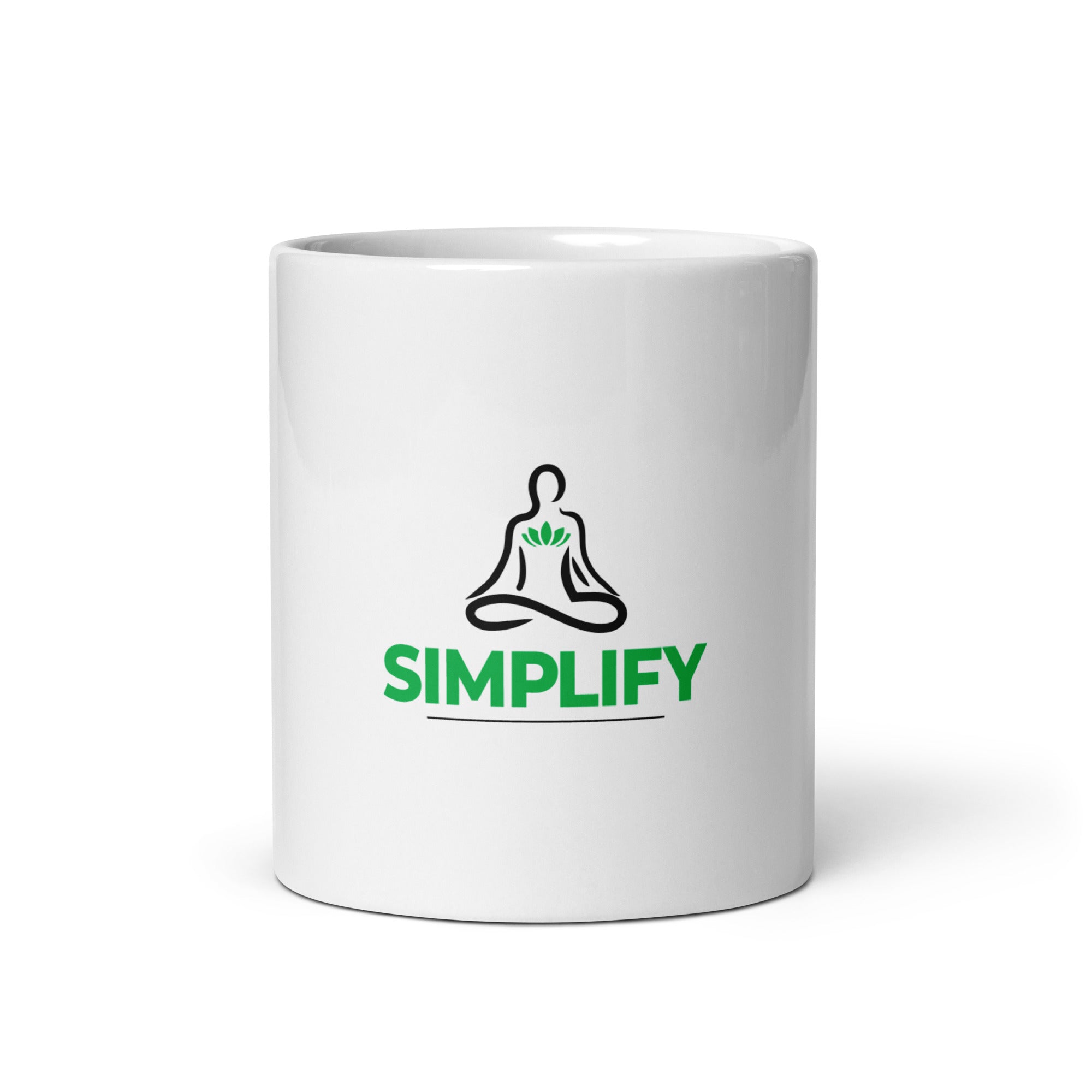SIMPLIFY - White glossy mug