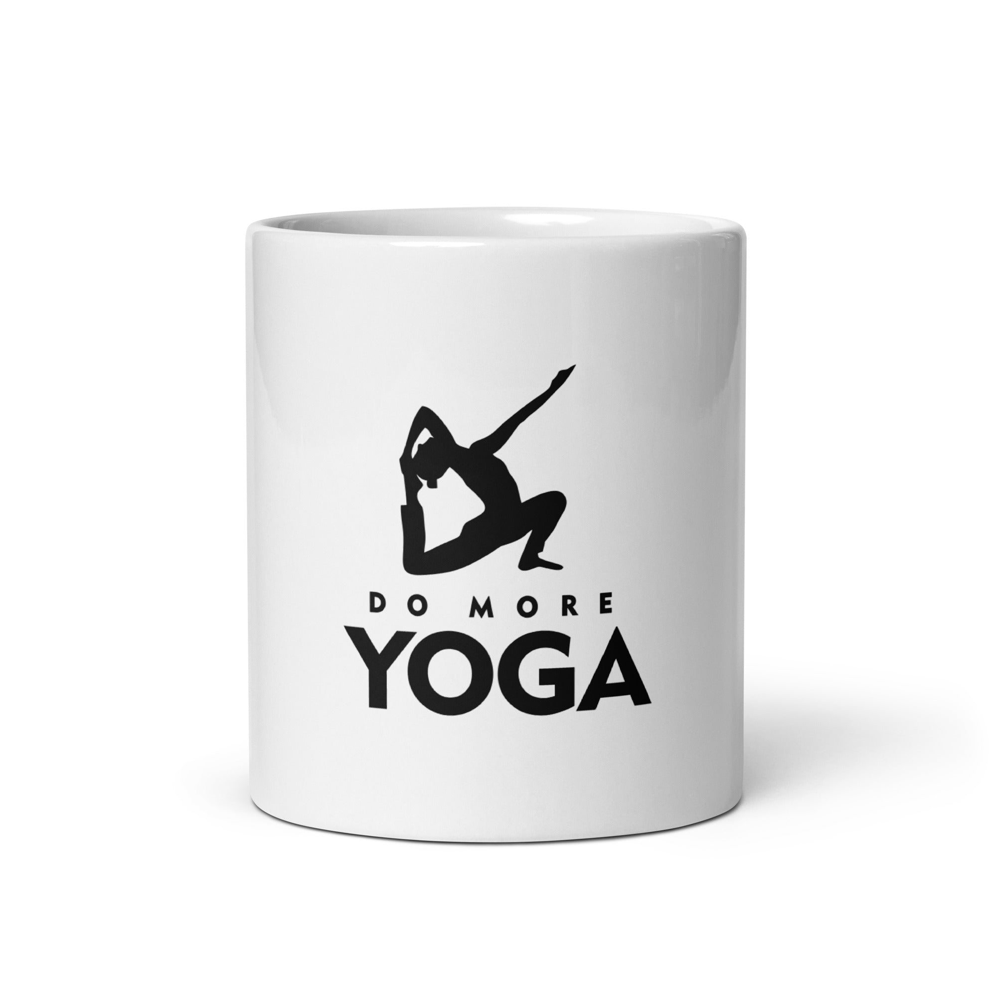 DO MORE YOGA - White glossy mug