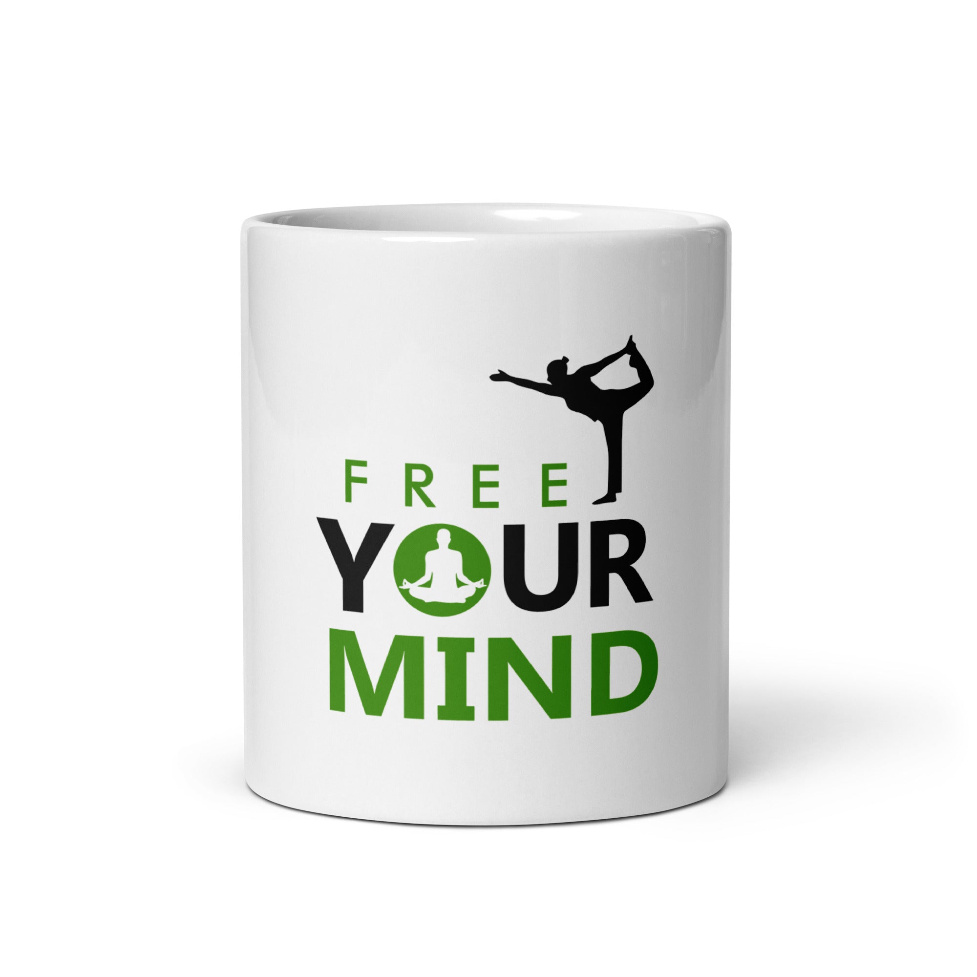 FREE YOUR MIND - White glossy mug