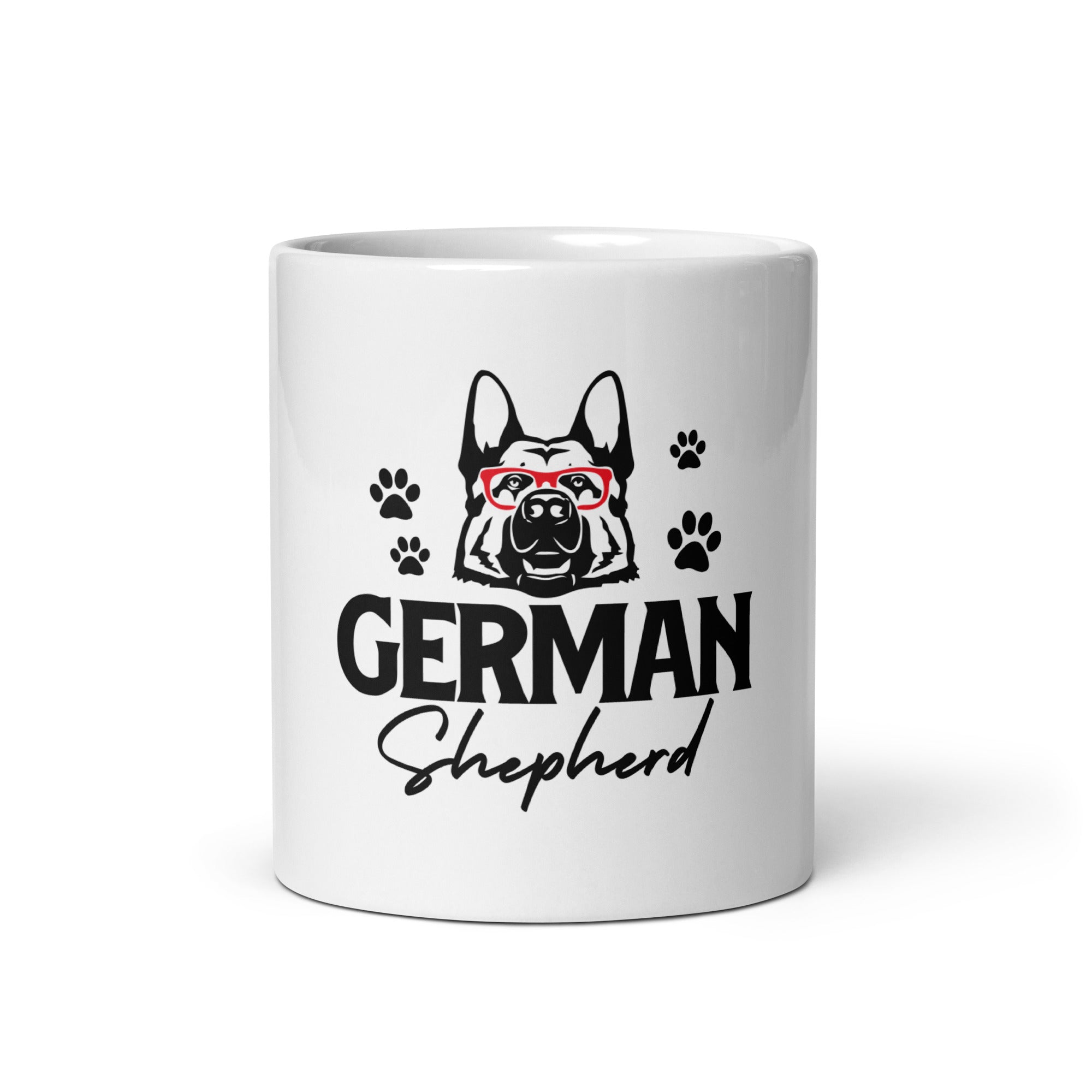 GERMAN SHEPHERD - White glossy mug