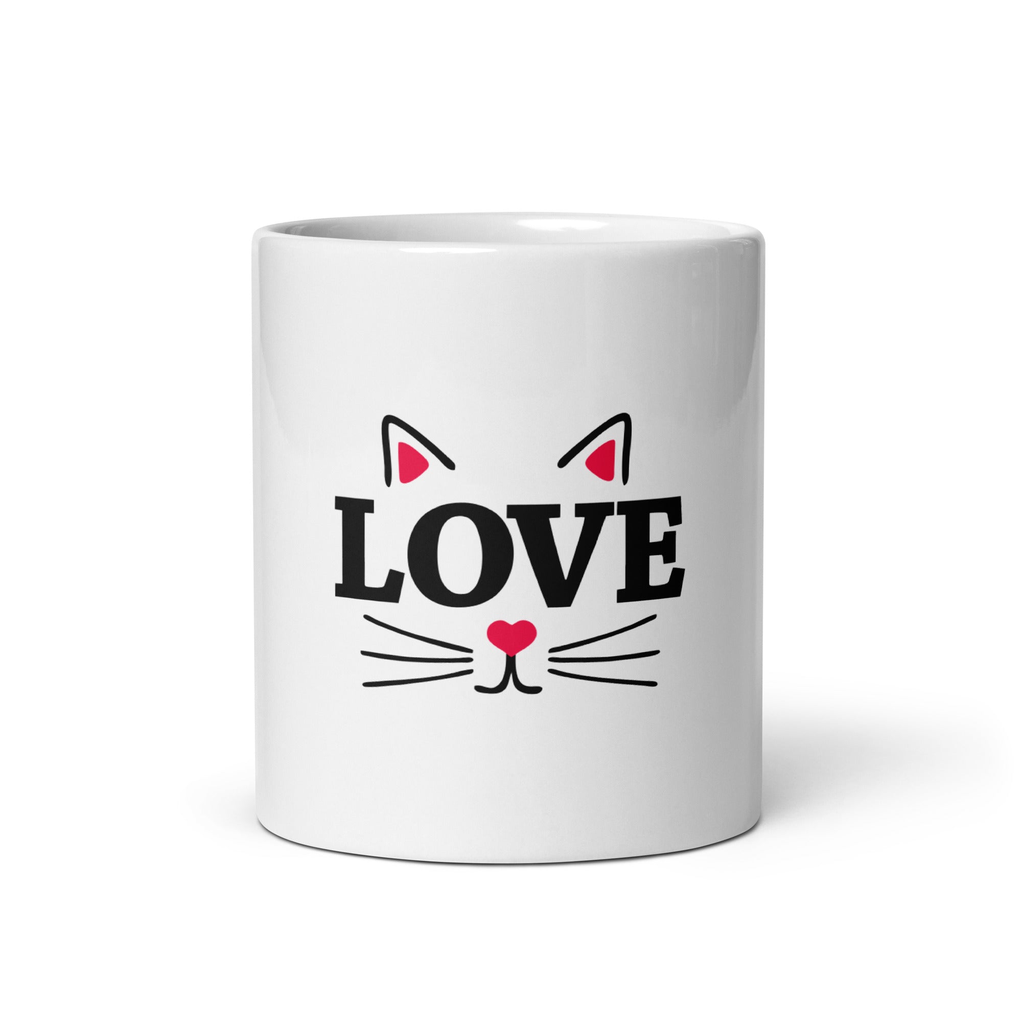 LOVE CATS - White glossy mug