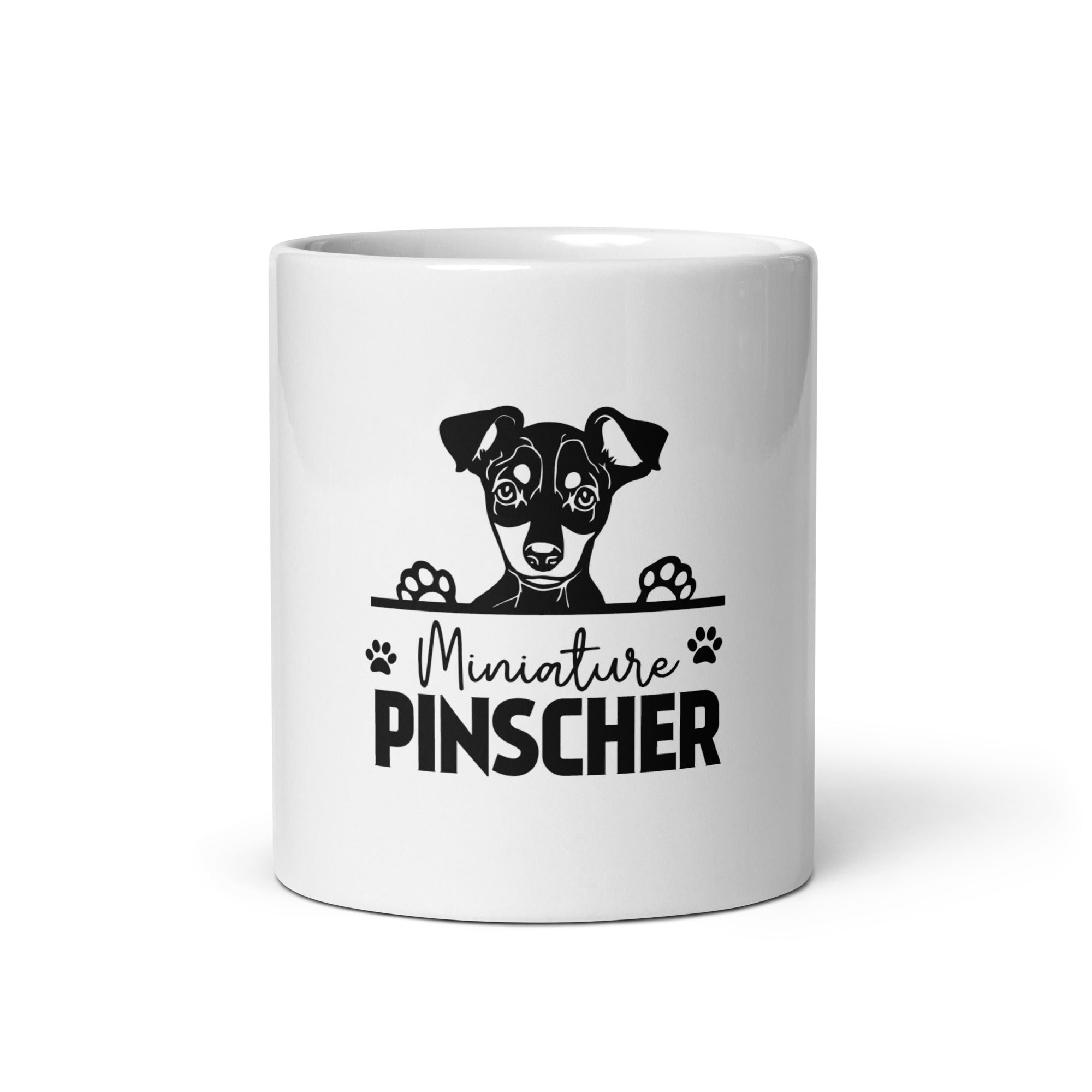 MINIATURE PINSCHER - White glossy mug