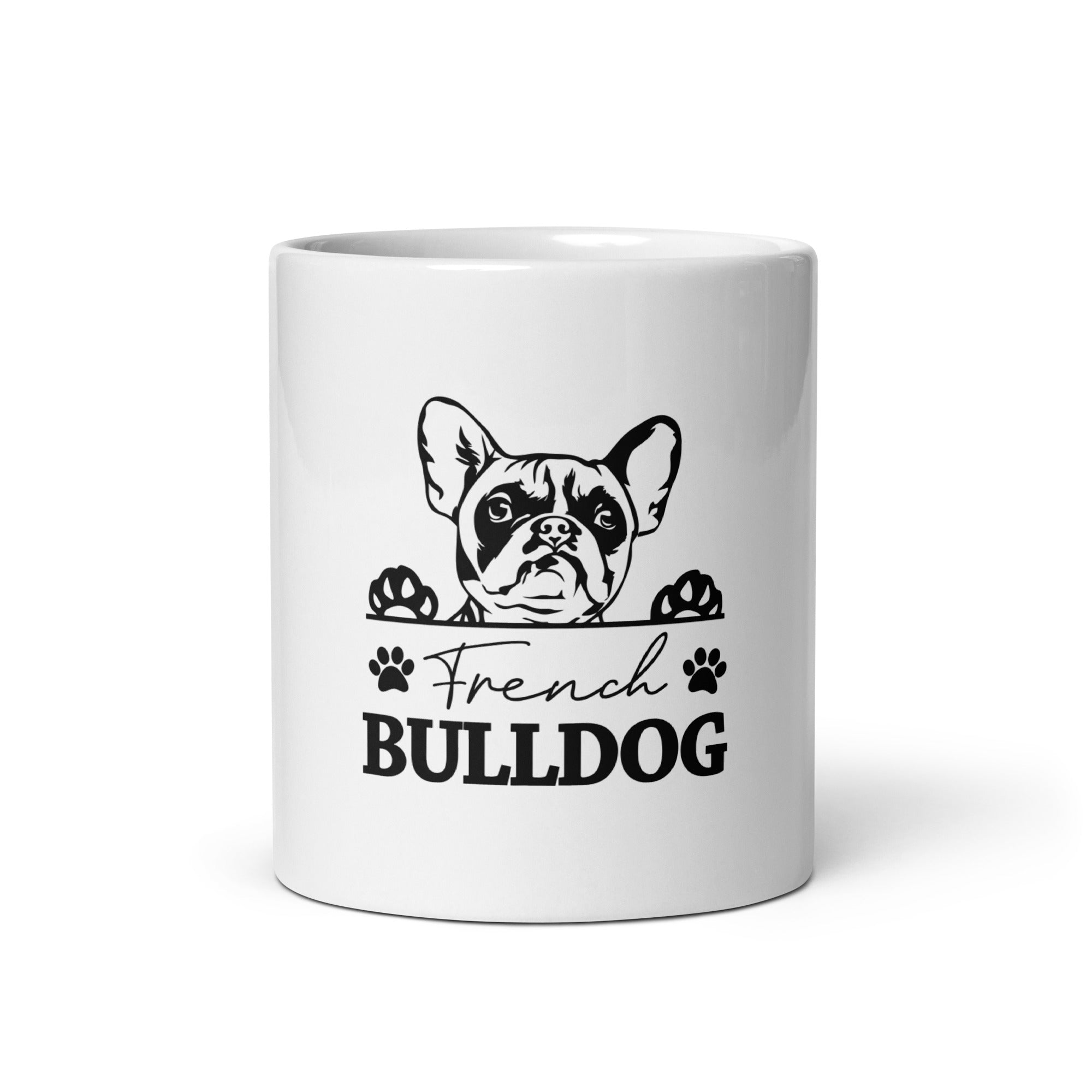 FRENCH BULLDOG - White glossy mug