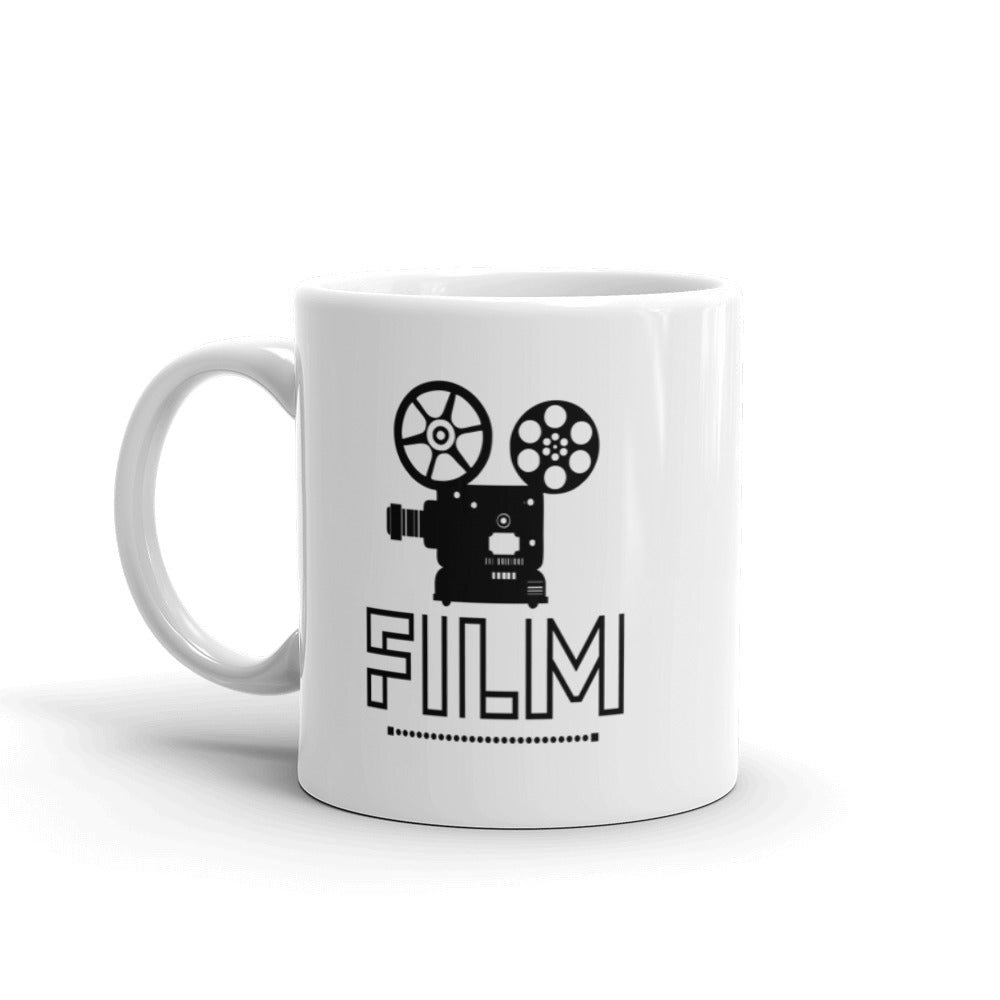 Film - White glossy mug