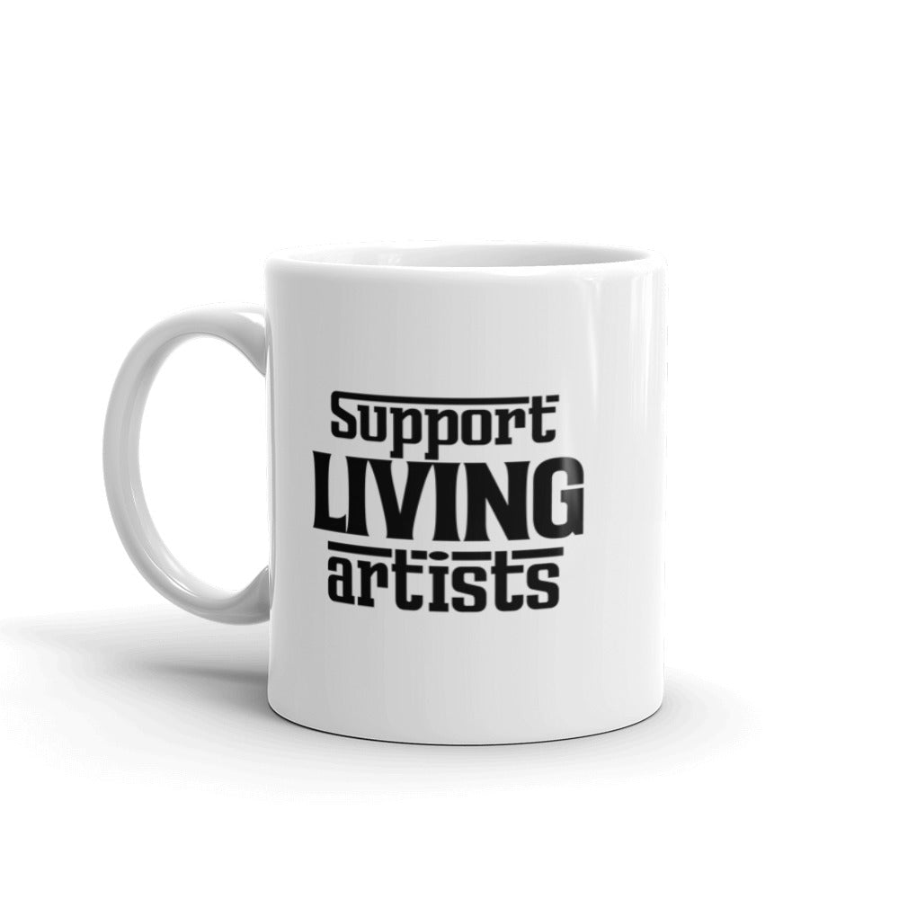 Support living artists- White glossy mug