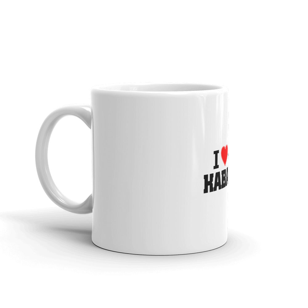 I LOVE KABADDI - White glossy mug