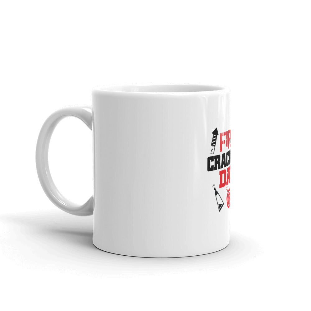 FIRE CRACKERS DAY - White glossy mug