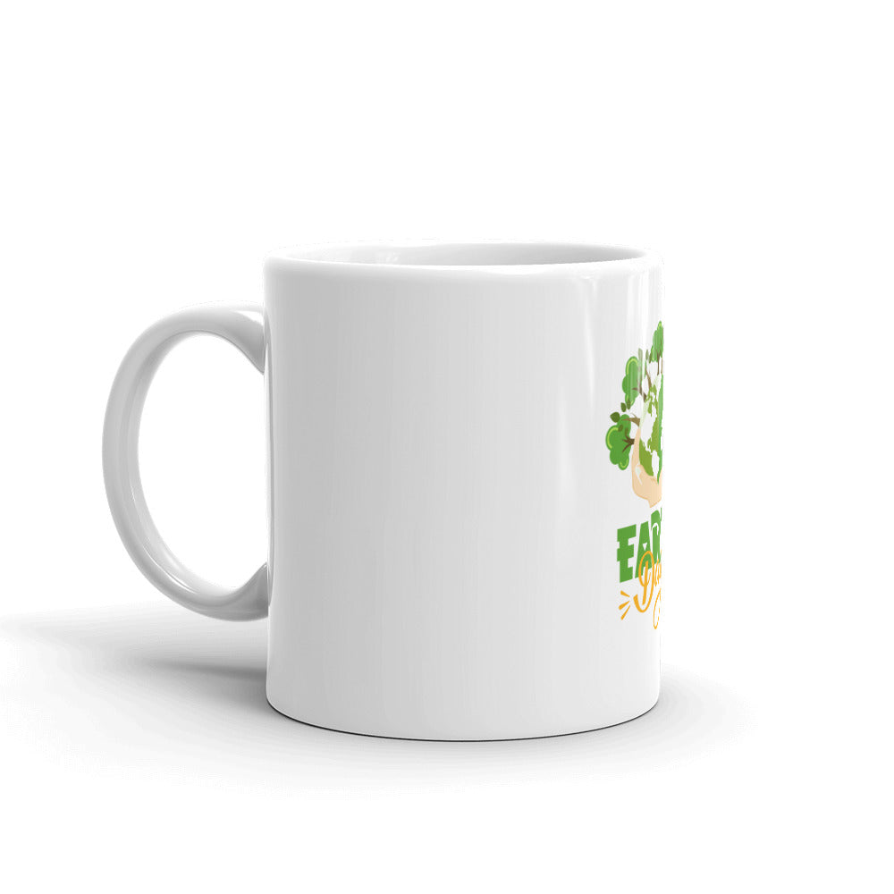 EARTH DAY - White glossy mug