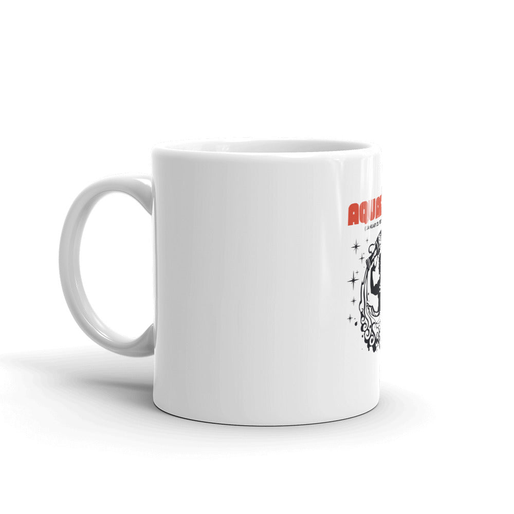 AQUARIUS - White glossy mug