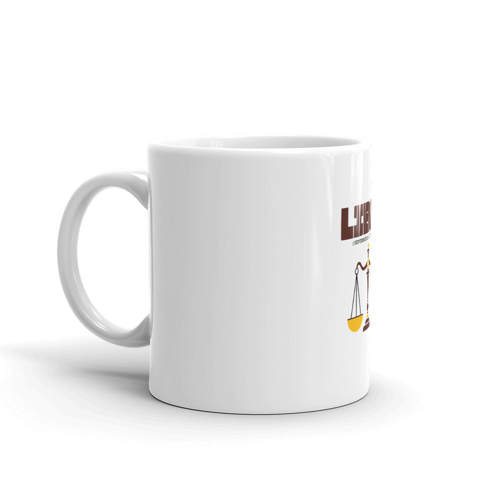 LIBRA - White glossy mug