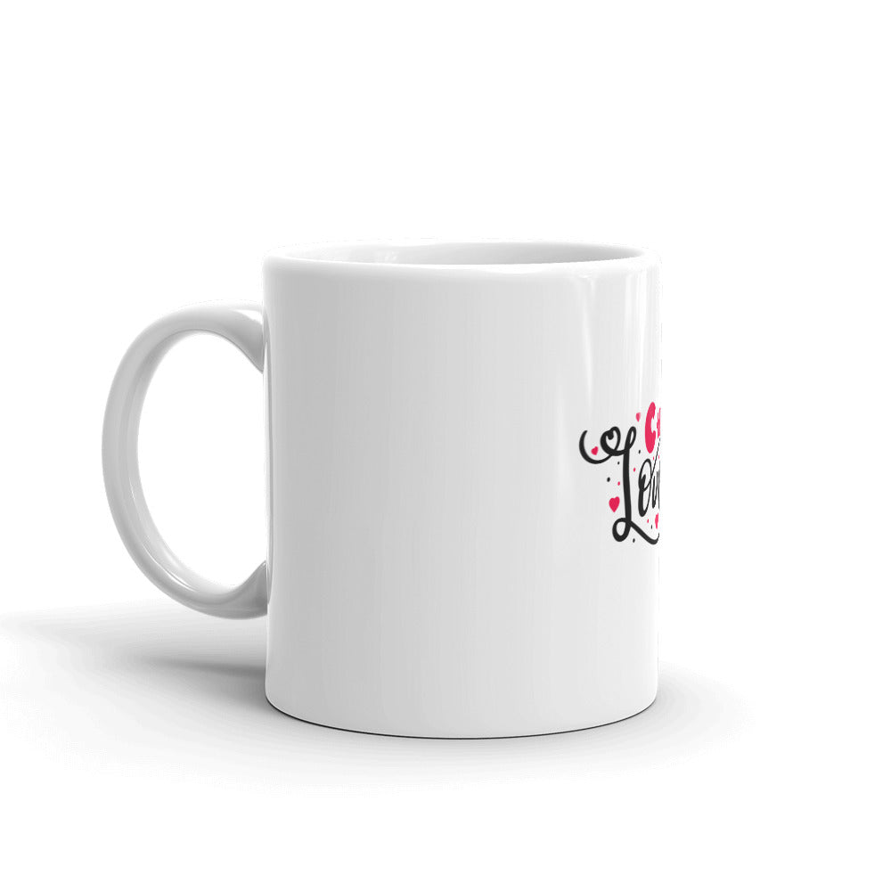 CHOOSE LOVE - White glossy mug