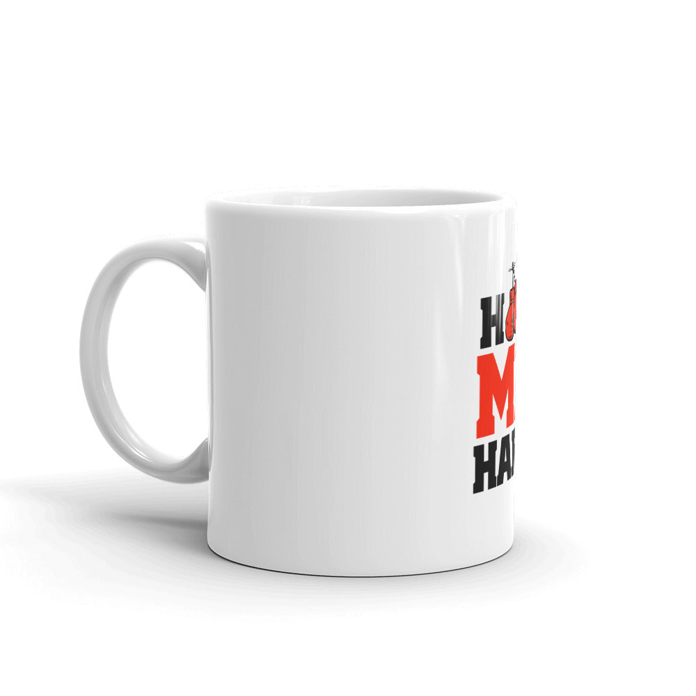 HOT ME HARD - White glossy mug