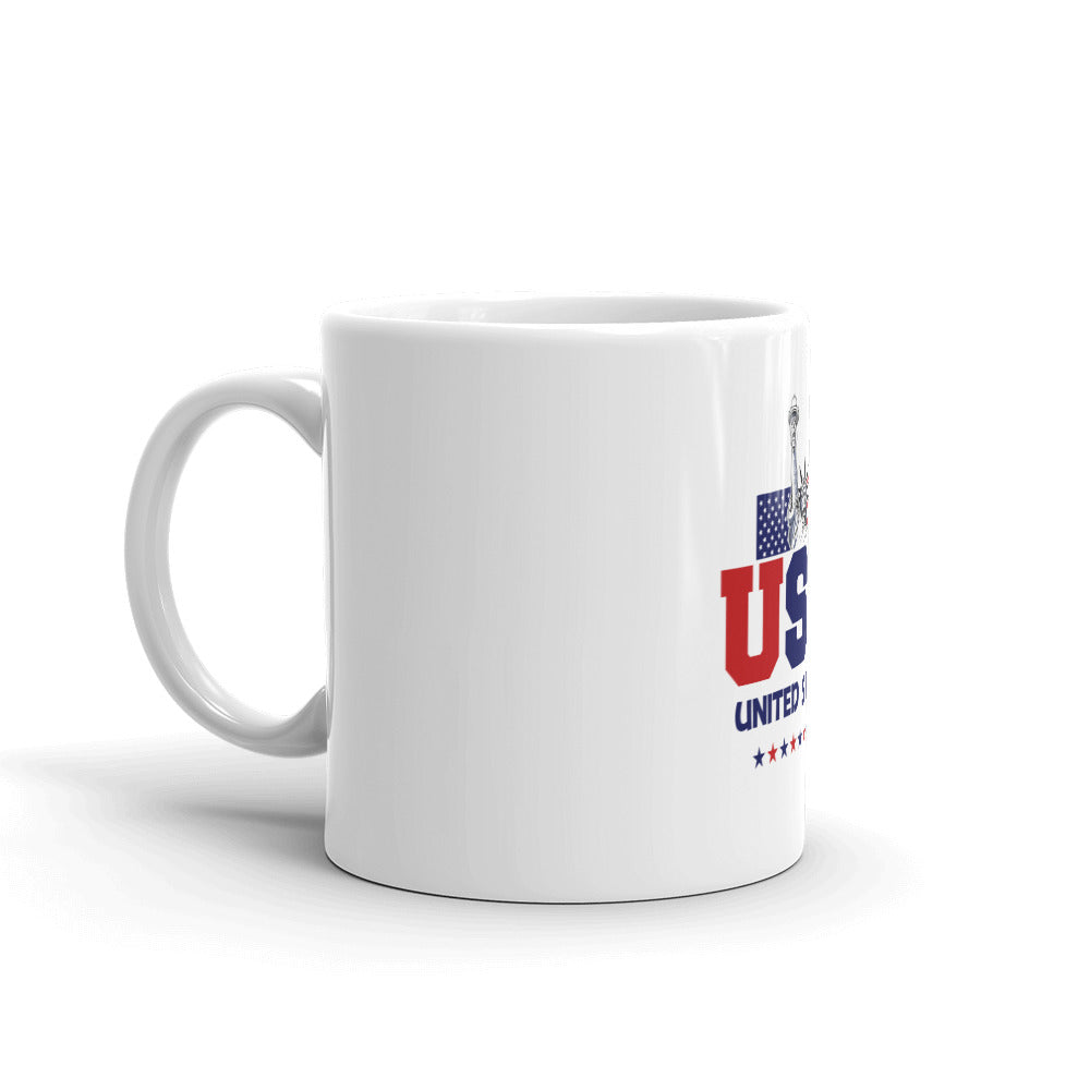 UNITED STATES OF AMERICA - White glossy mug