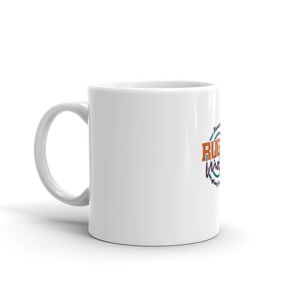 RUGBY MOM - White glossy mug