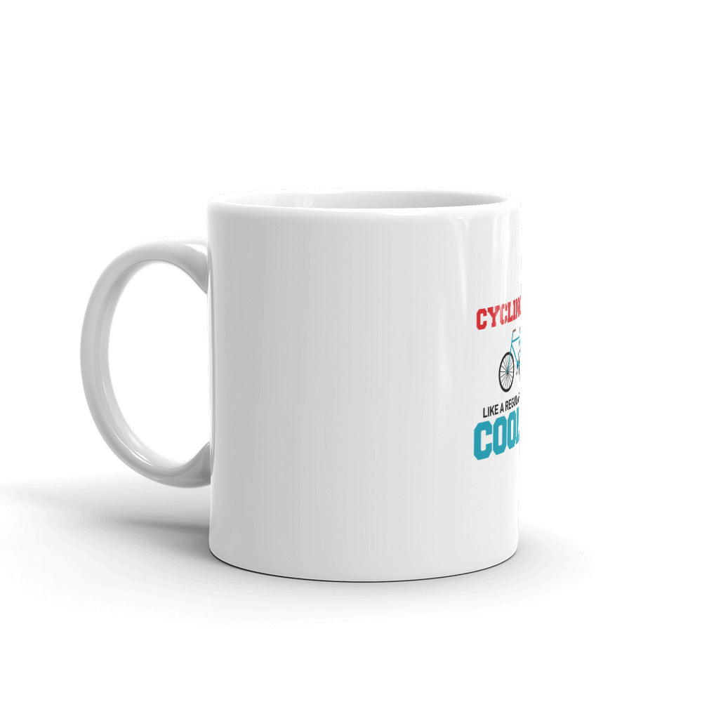 CYCLING DAD - White glossy mug