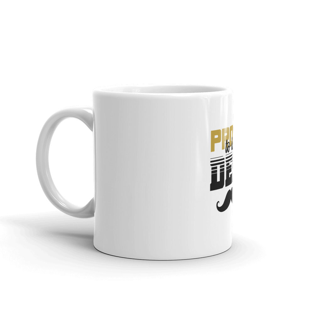 PROUD TO BE DESI - White glossy mug