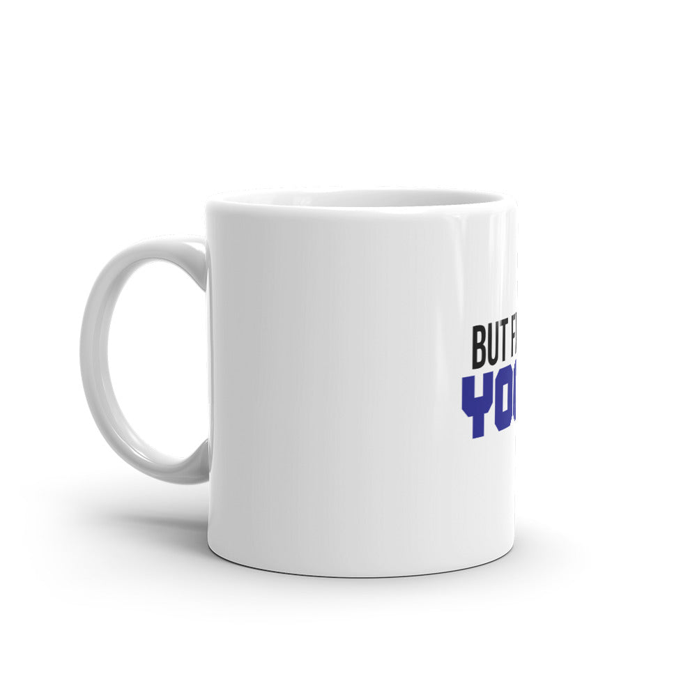 BUT FIRST YOGA - White glossy mug