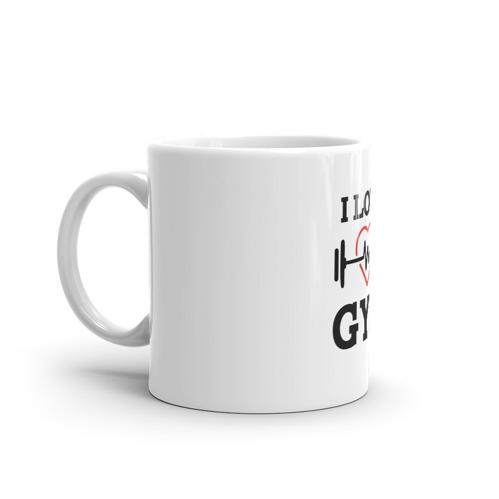 I LOVE GYM - White glossy mug