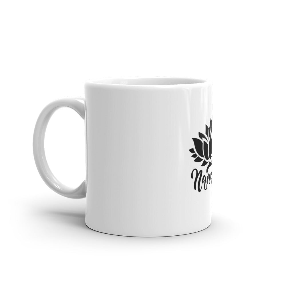 NAMASTE - White glossy mug