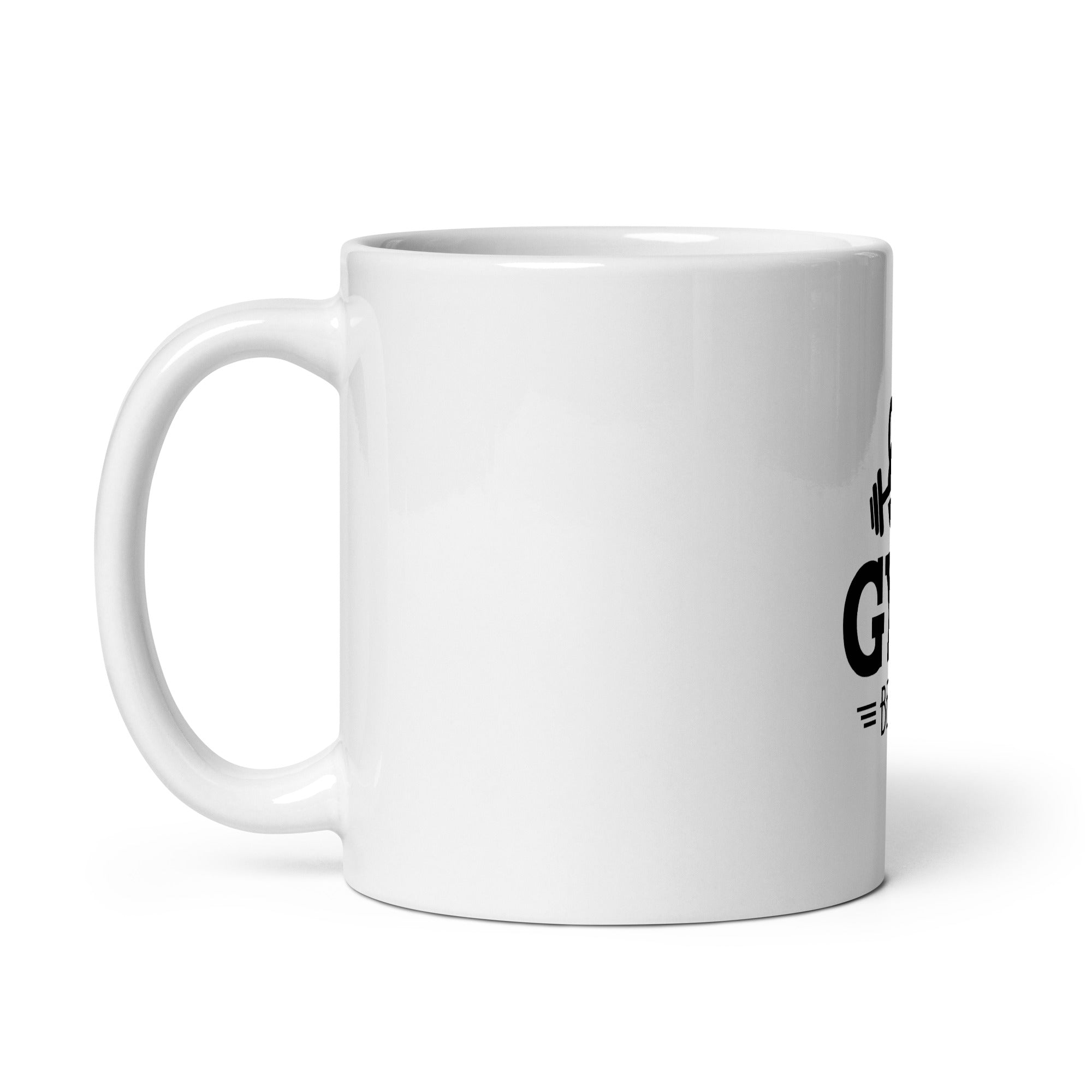 GYM BEAST - White glossy mug