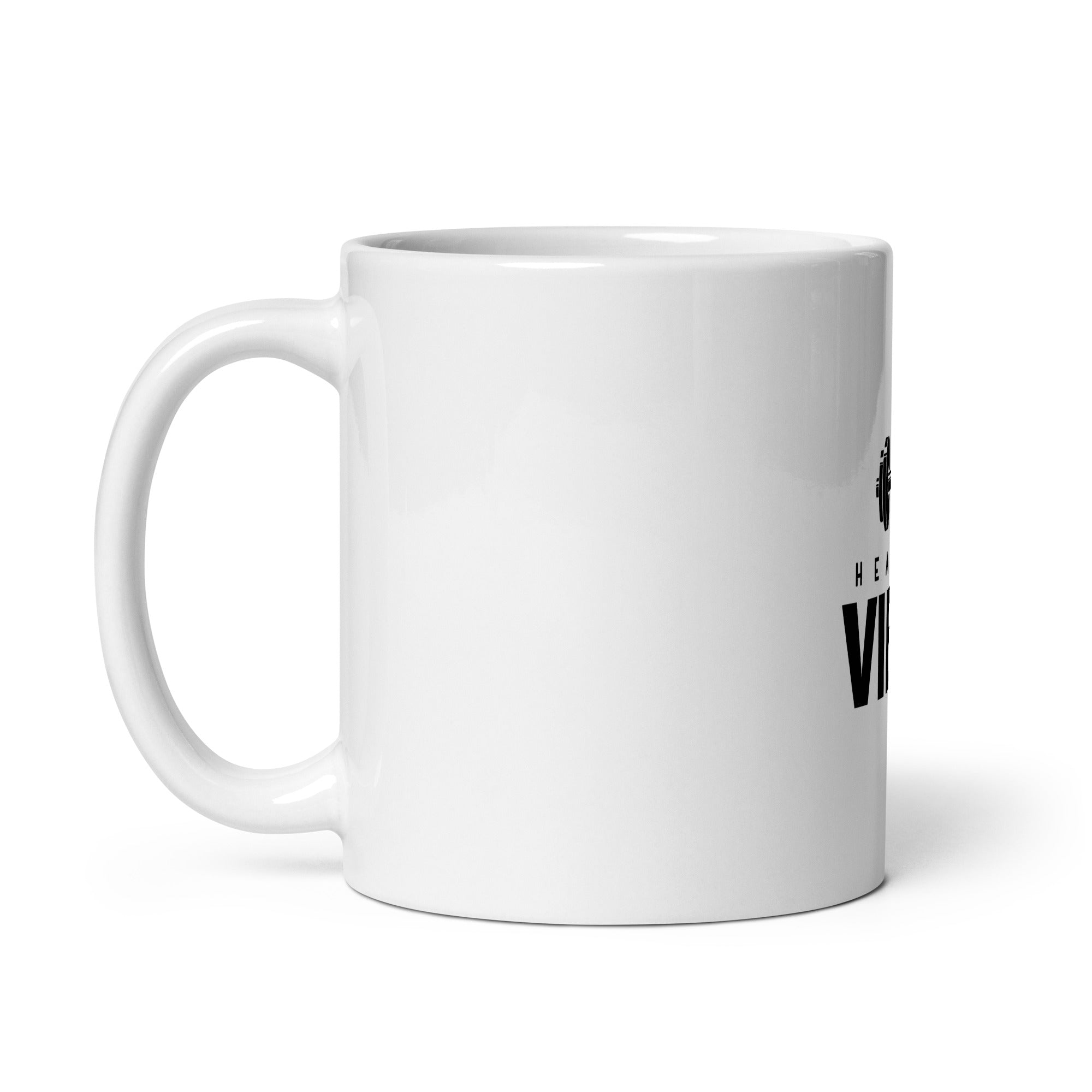 HEALTHY VIBES - White glossy mug