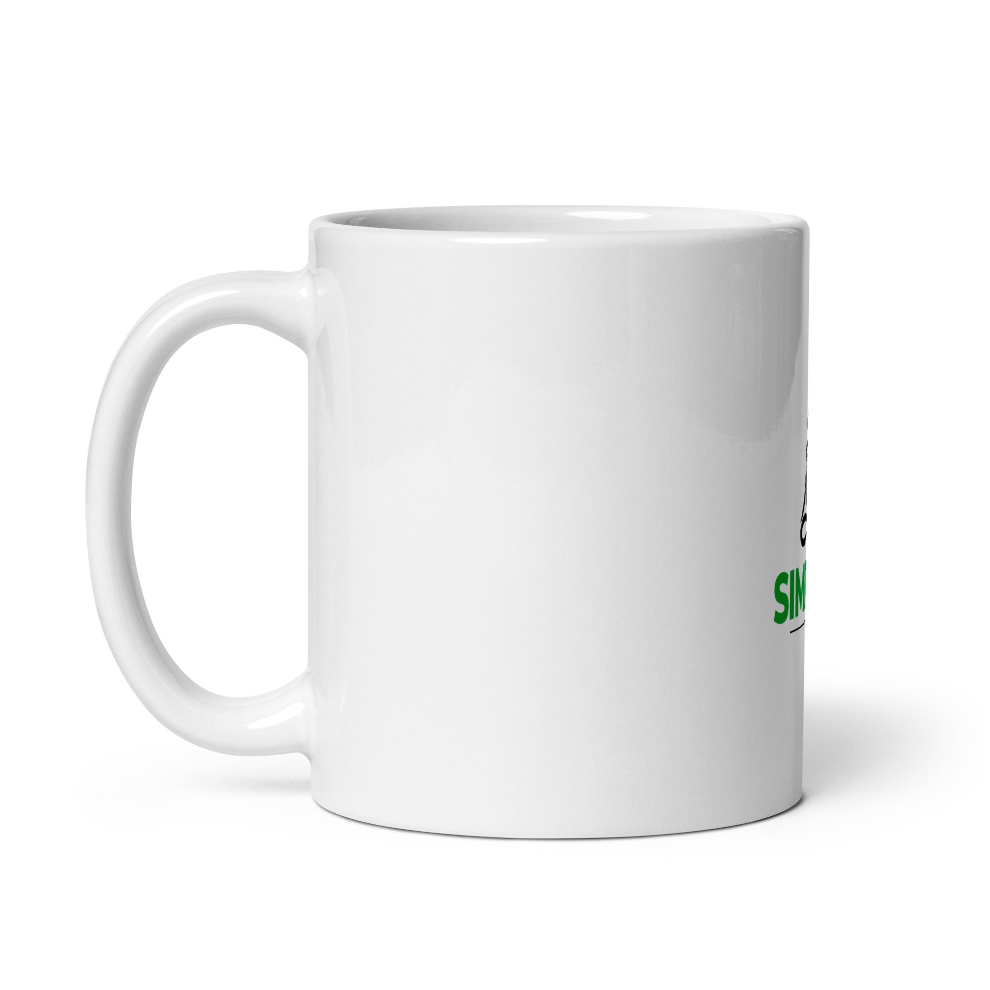 SIMPLIFY - White glossy mug