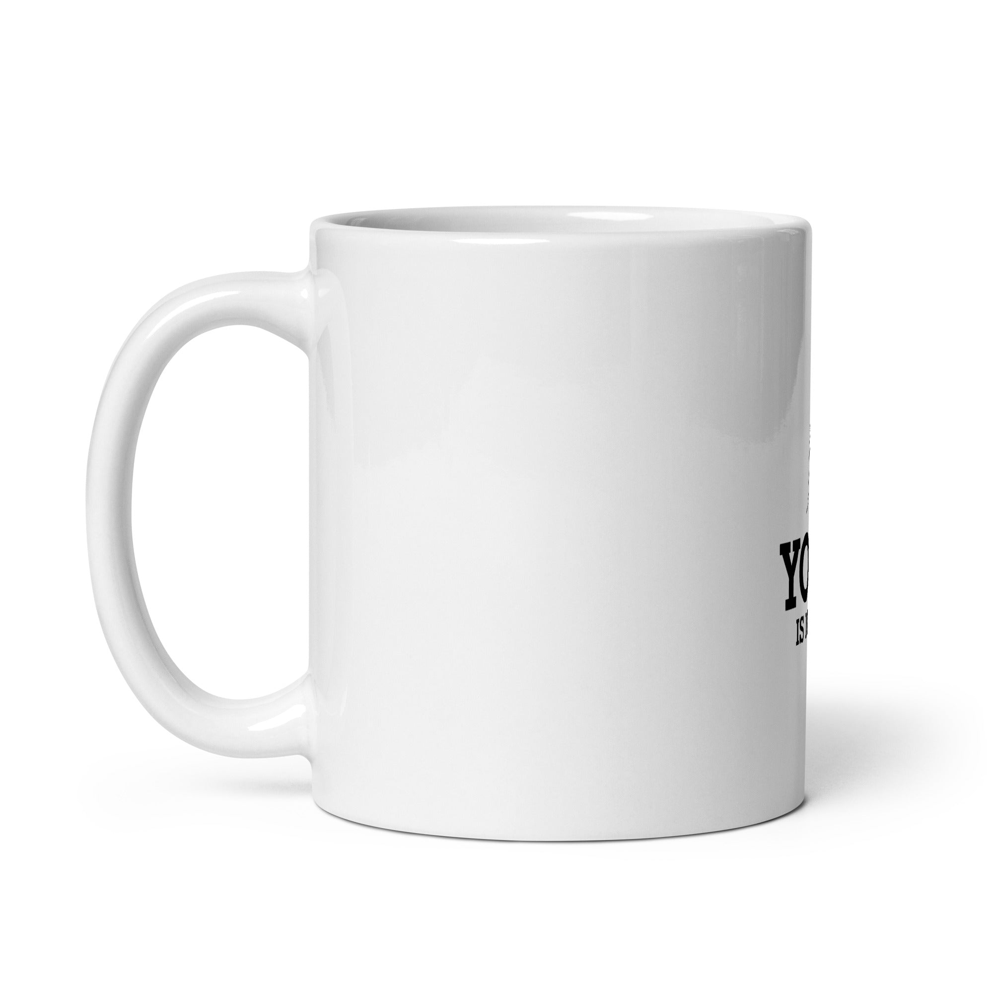 YOGA IS MAGIC - White glossy mug