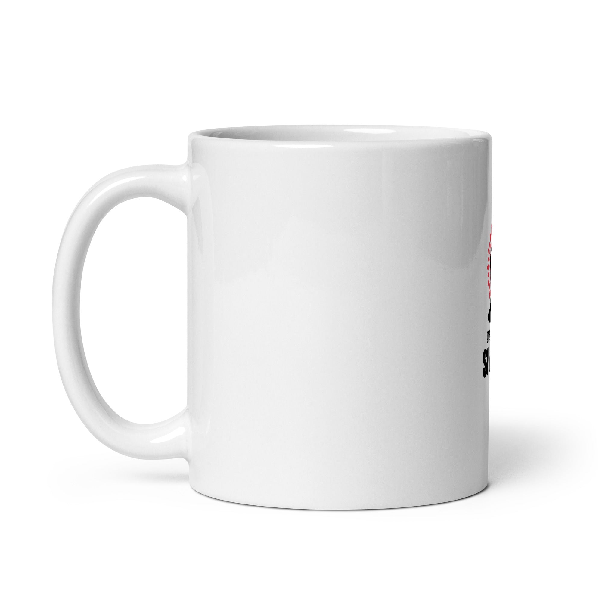 EMBRACE THE SILENCE - White glossy mug