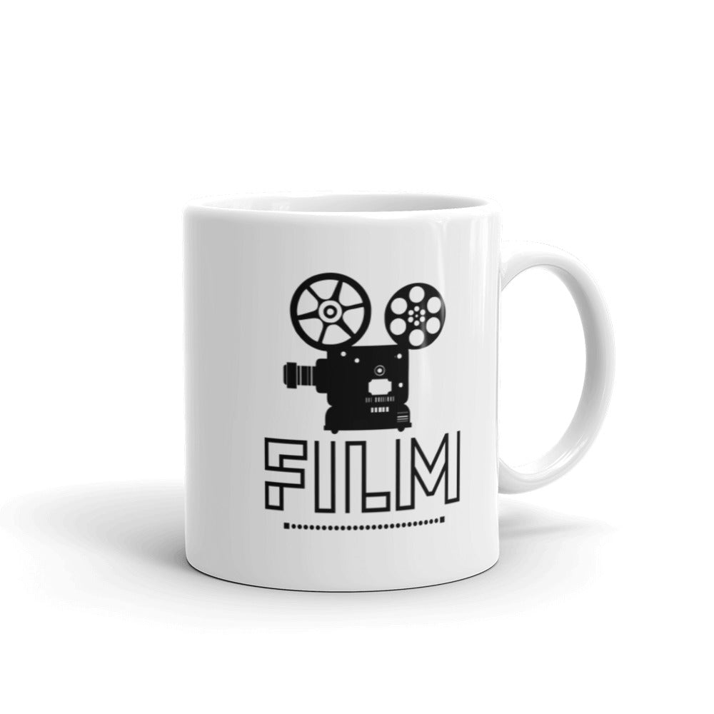 Film - White glossy mug