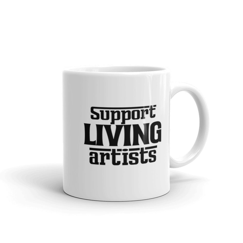 Support living artists- White glossy mug