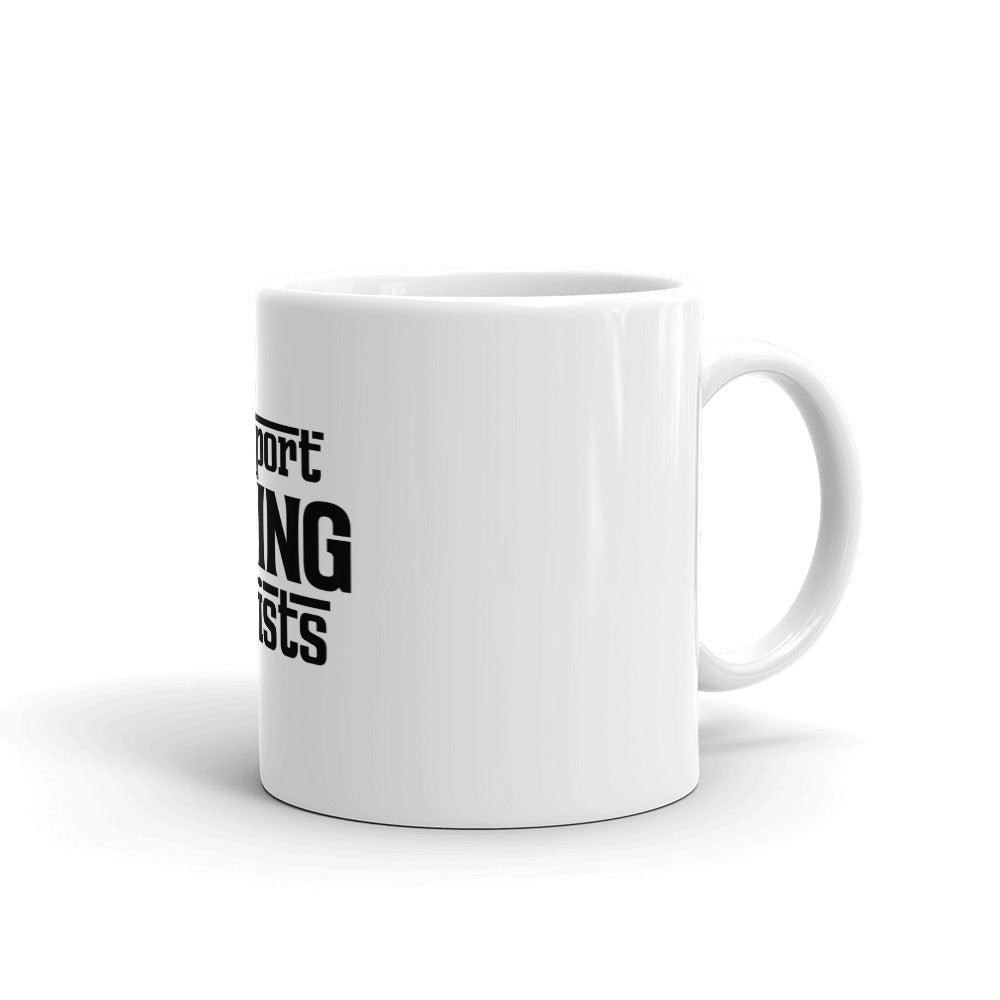 SUPPORT LIVING ARTISTS - White glossy mug