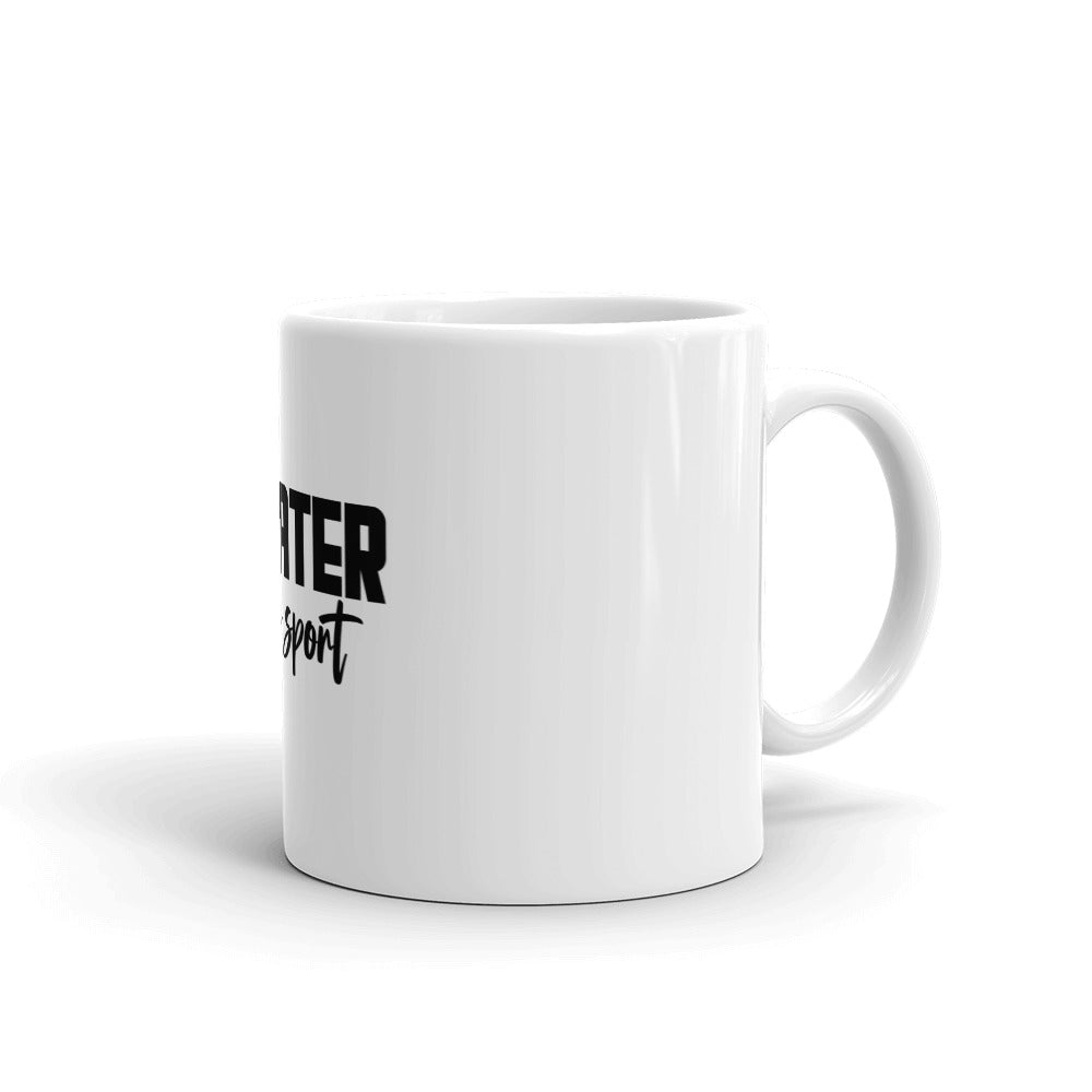 THEATER IS MY SPORT - White glossy mug