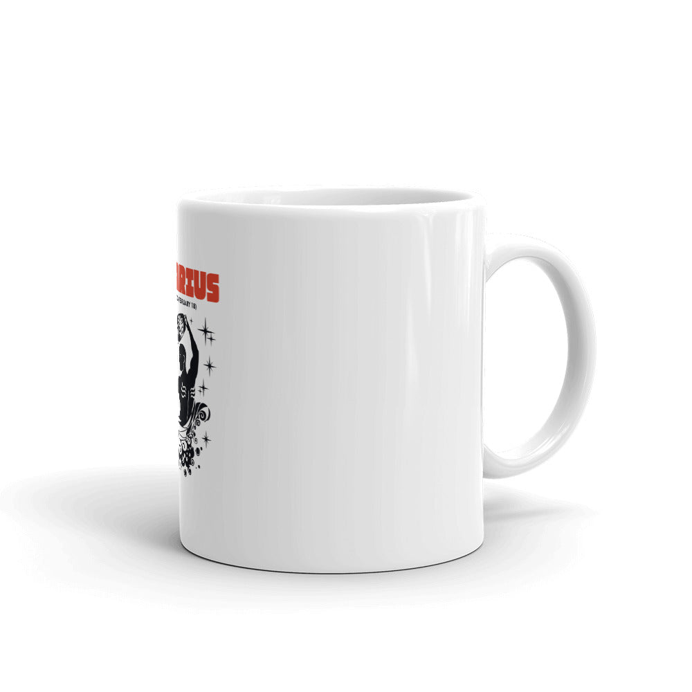 AQUARIUS - White glossy mug