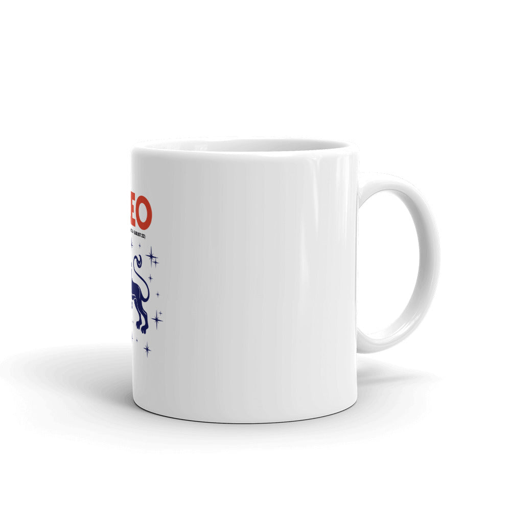 LEO - White glossy mug