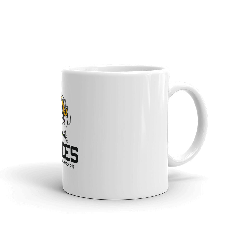 PISCES - White glossy mug