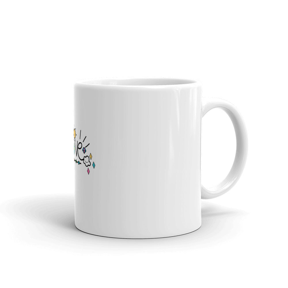 LOVE EARTH - White glossy mug