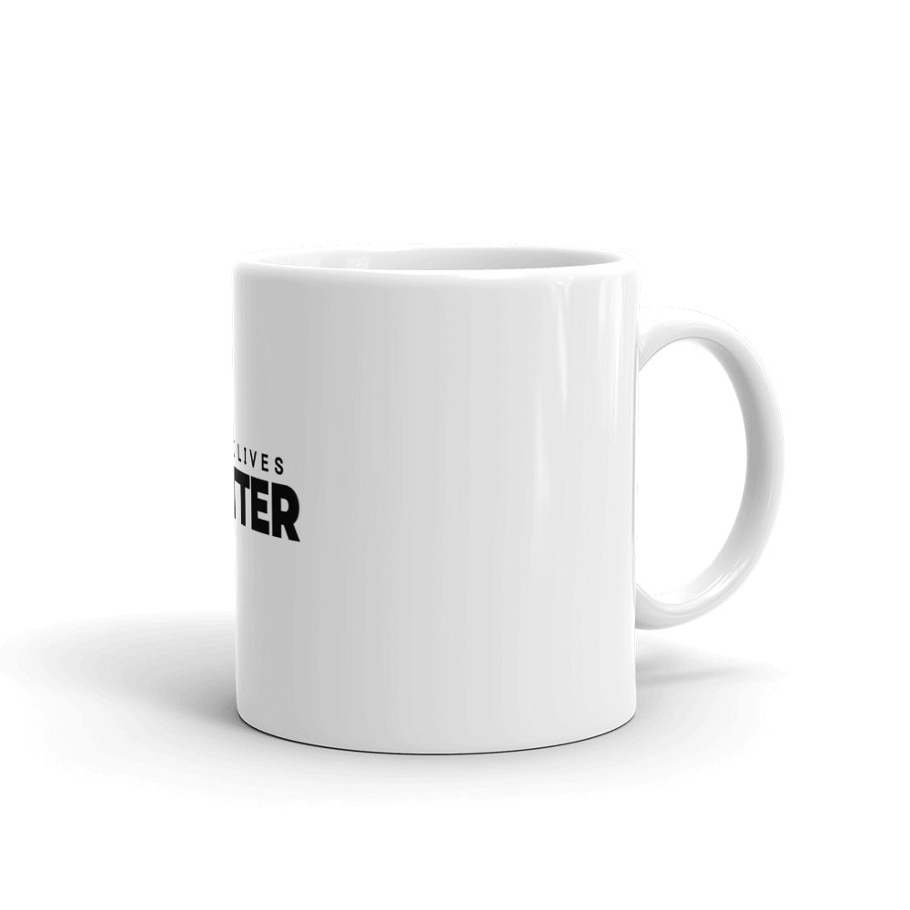 BLACK LIVES MATTER - White glossy mug