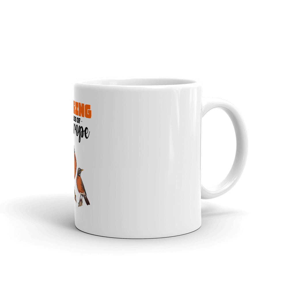 SINGING BIRDS OF EUROPE - White glossy mug