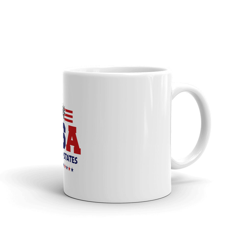 UNITED STATES OF AMERICA - White glossy mug