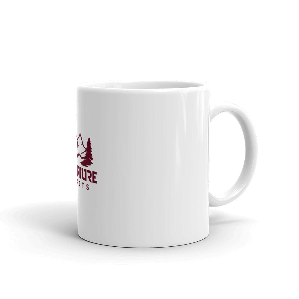 ADVENTURE AWAITS - White glossy mug