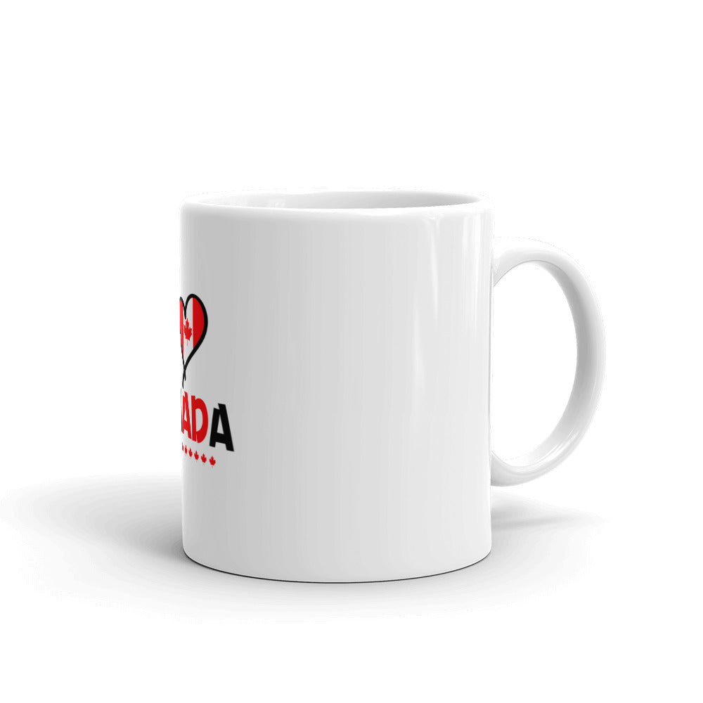 I LOVE CANADA - White glossy mug