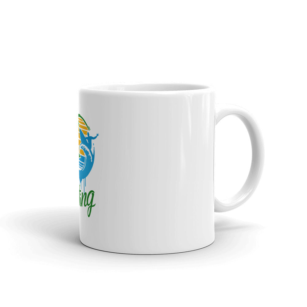 SURFING - White glossy mug