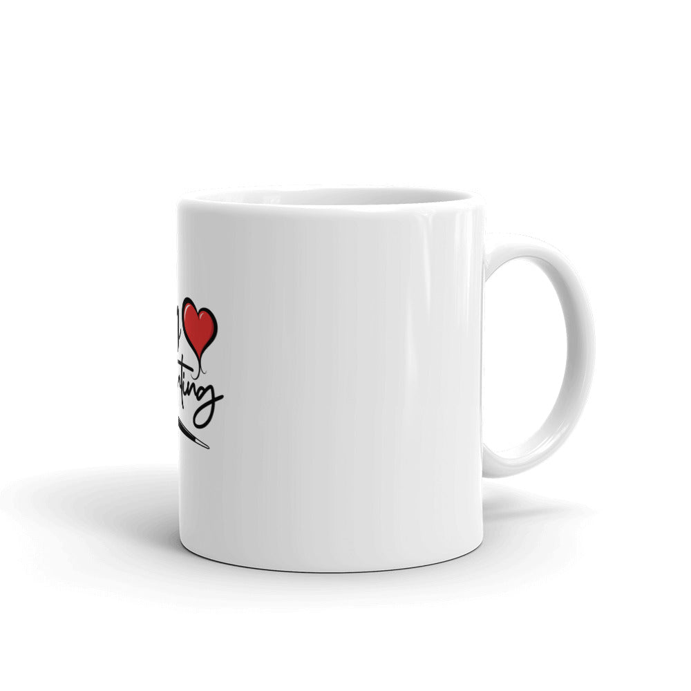 I LOVE PAINTING - White glossy mug