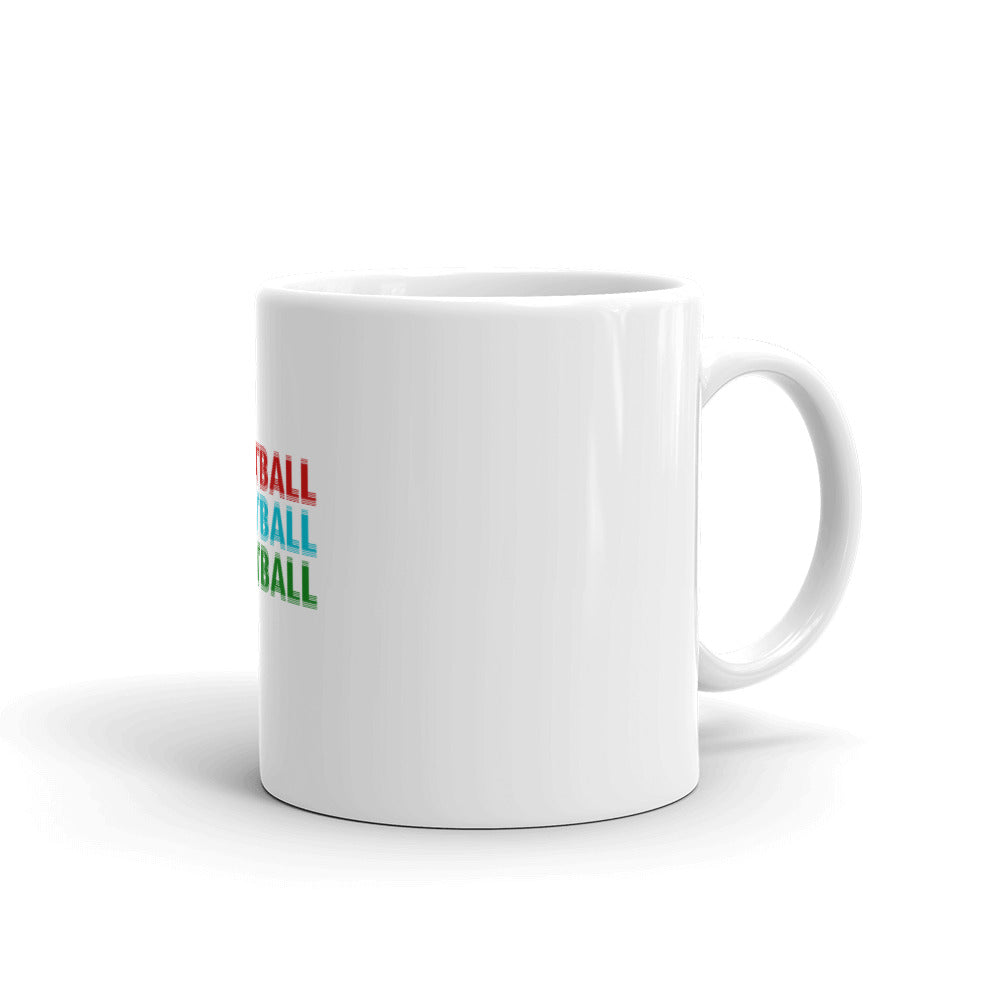 FOOTBALL - White glossy mug