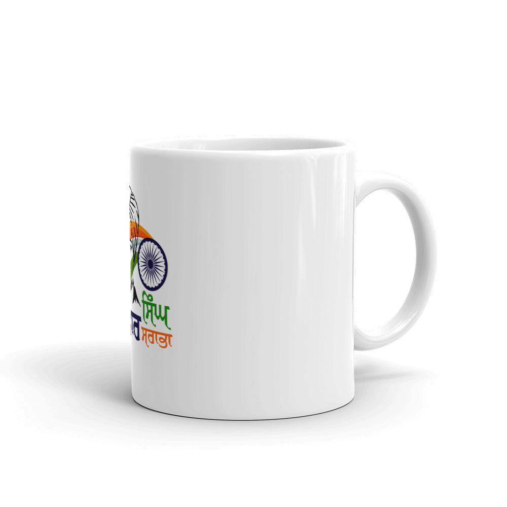 KARTAR SINGH SARABHA - White glossy mug