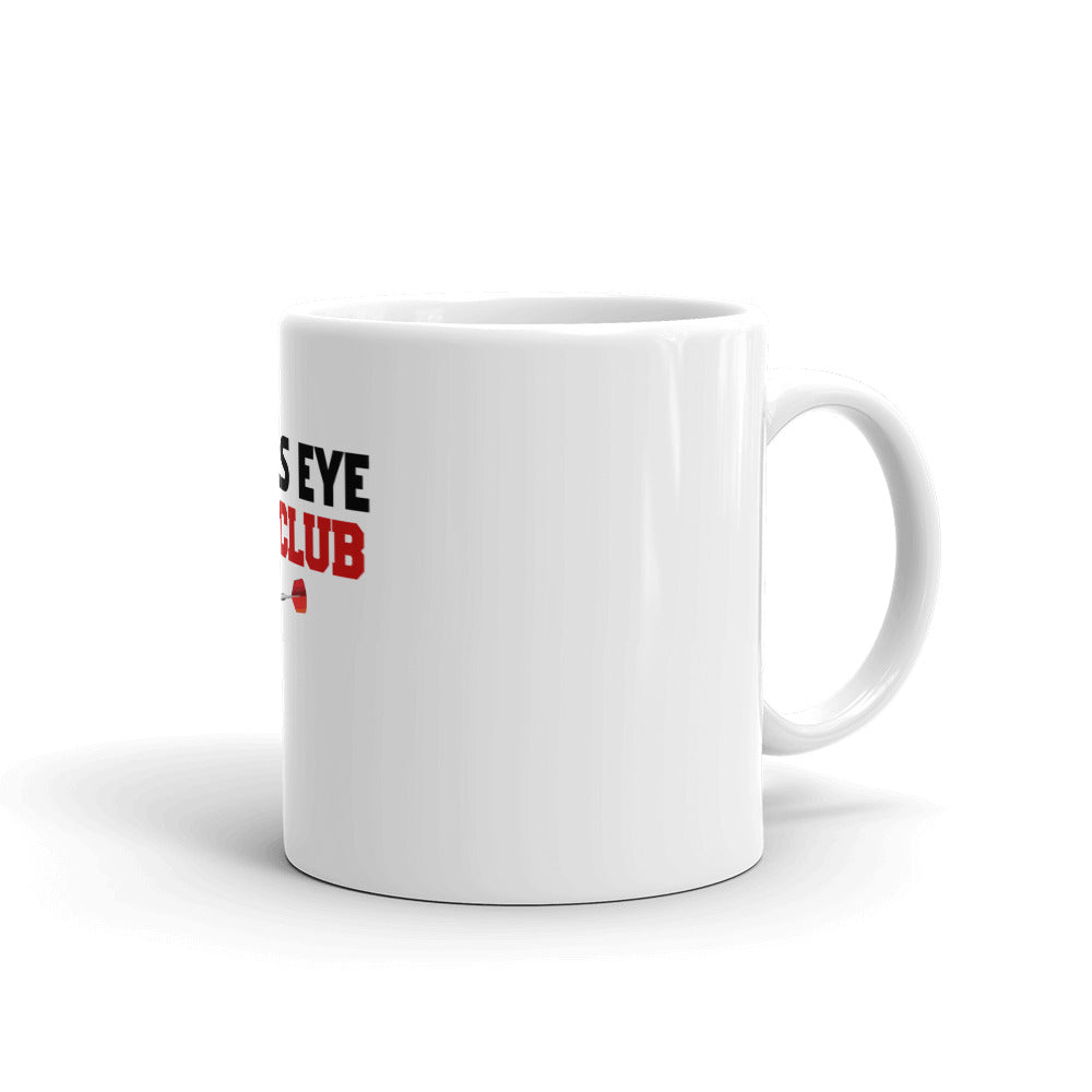 BULLS EYE CLUB - White glossy mug