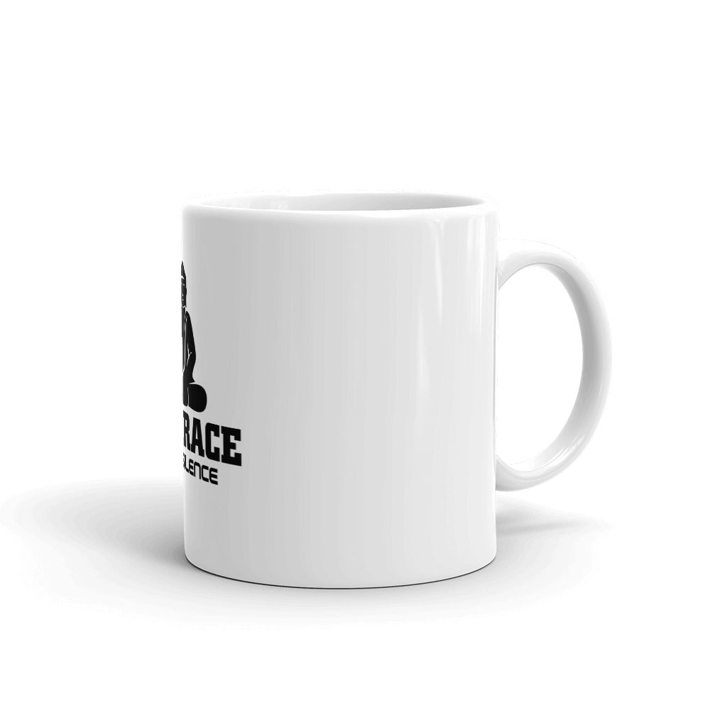 EMBRACE THE SILENCE - White glossy mug